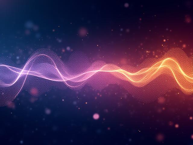 Imagen abstracta de ondas sonoras para un videojuego